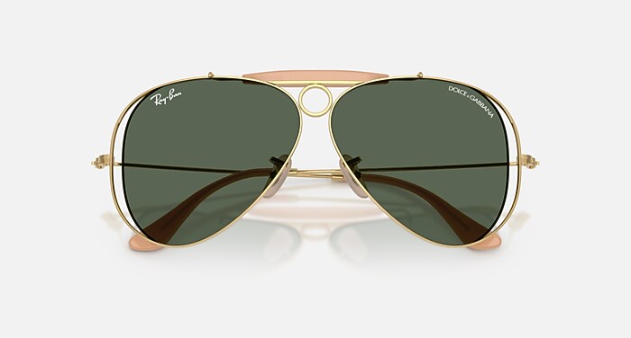 専用❗️Ray Ban DOLCE&GABBANA THE SHOOTER THE SHOOTER BY DOLCE&GABBANA Sunglasses in Arista Gold and Dark