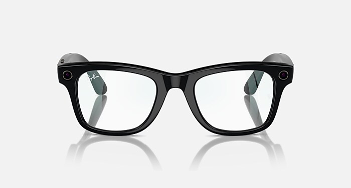 RAY-BAN META WAYFARER - GEN 1 AI Glasses in Black and Clear (53-22