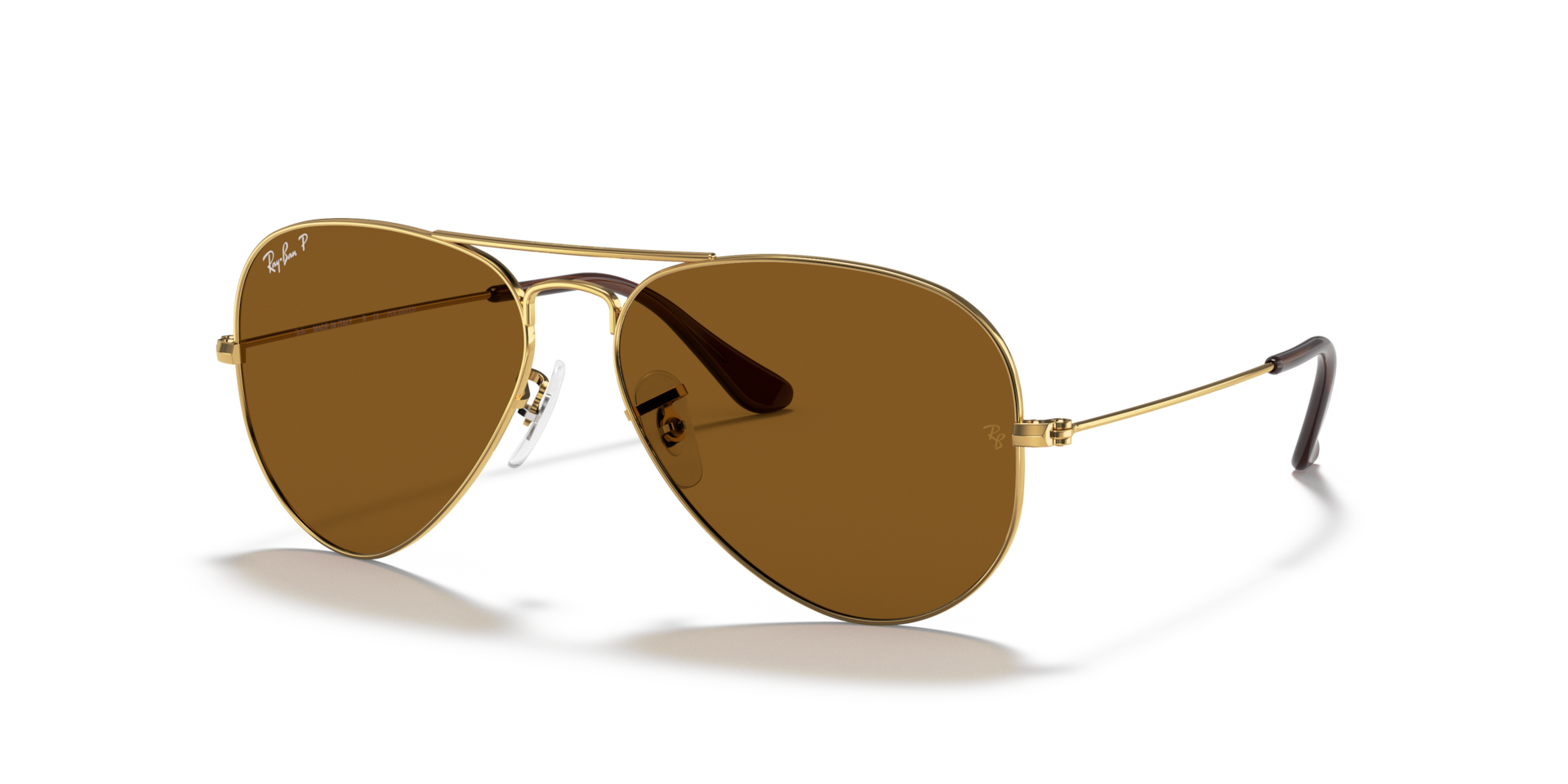 AVIATOR CLASSIC Polarized Sunglasses in Arista Gold and Brown