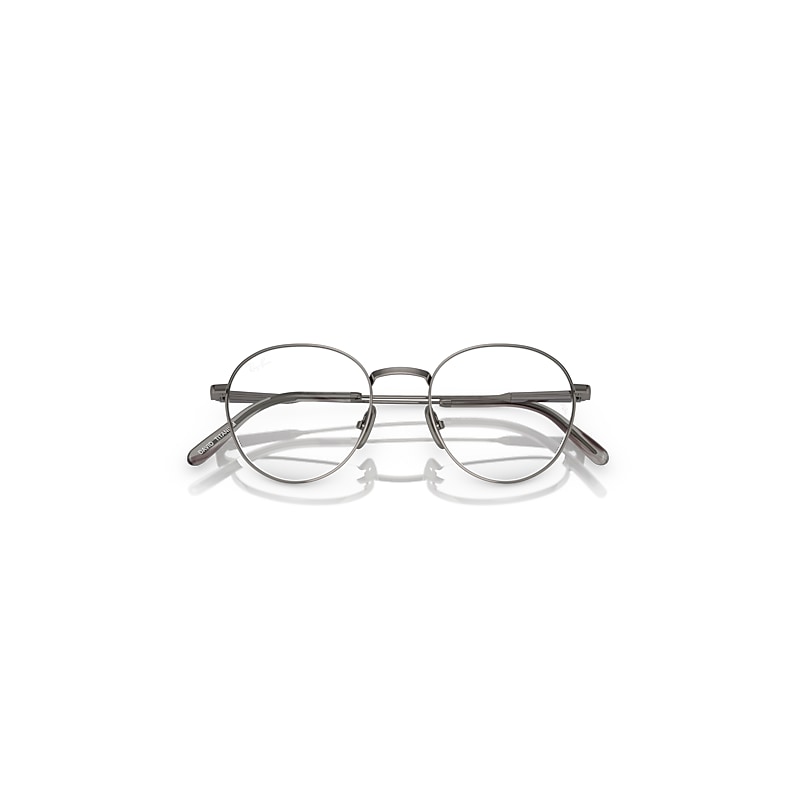 Ray-Ban David Titanium Optics Eyeglasses Gunmetal Frame Clear Lenses Polarized 51-20