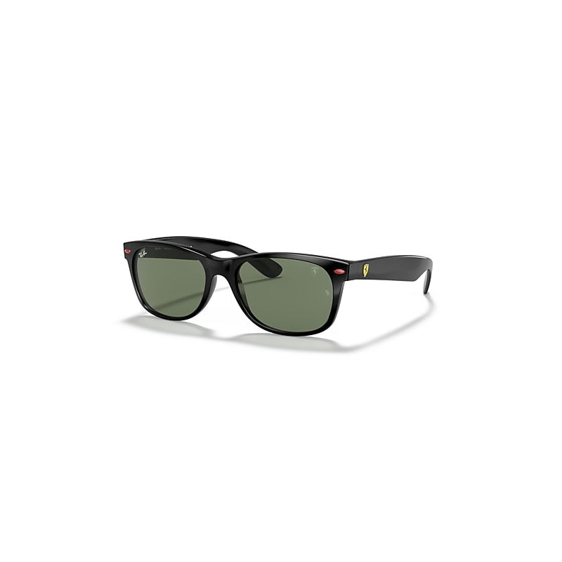 Ray-Ban Sunglasses   Scuderia Ferrari Collection - Black Frame Green Lenses 55-18, RB2132M