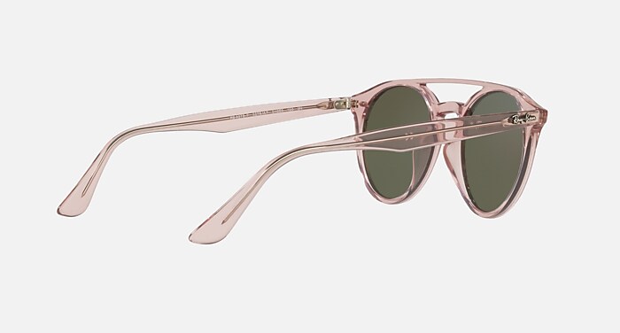RB4279F Sunglasses in Pink and Green Gradient Mirror (51-20
