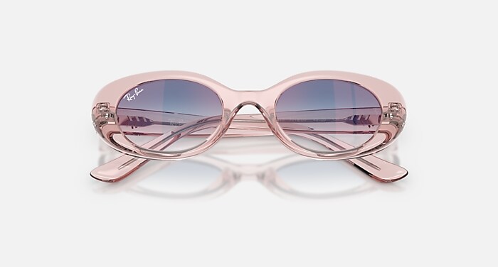 RB9141S KIDS Óculos de Sol em Rosa transparente e Vermelho