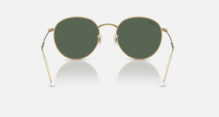 ROUND REVERSE Sunglasses in Arista Gold and Dark Green  display picture 1