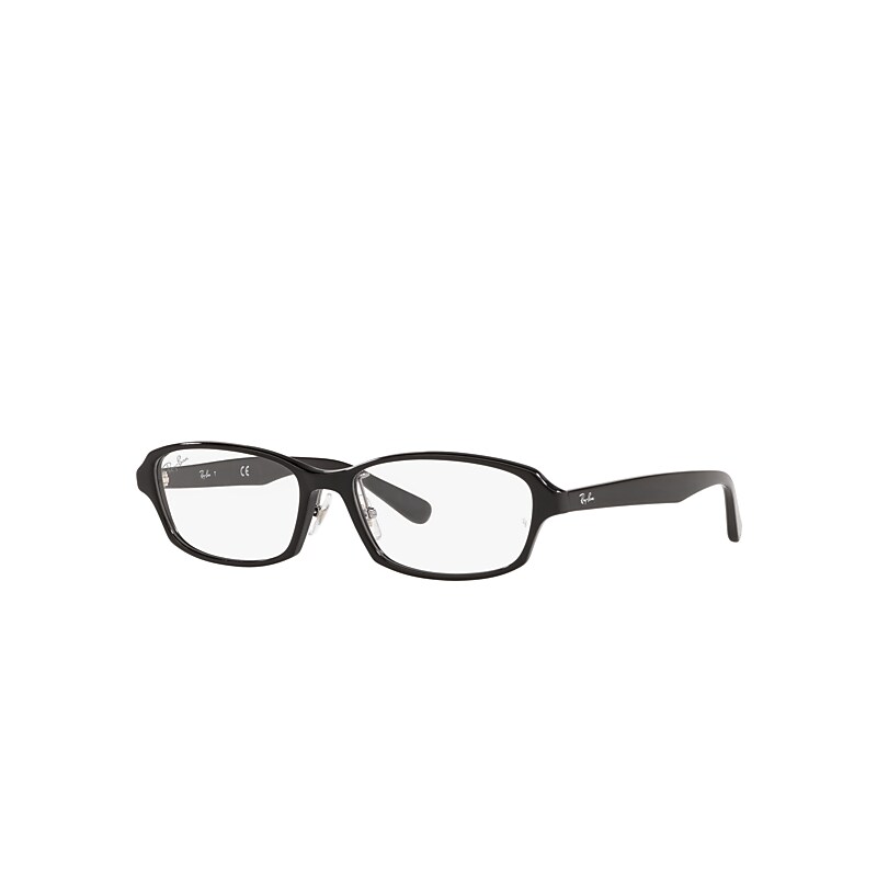 Ray-Ban Eyeglasses Unisex Rb5385 Optics - Black Frame Clear Lenses Polarized 55-16