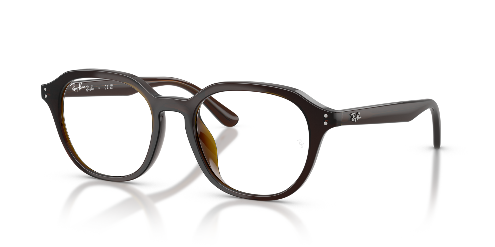 Ray-Ban Rb7259d Optics - Monture Transparent Marron Verres Incolore 52-19 polariss 137 €