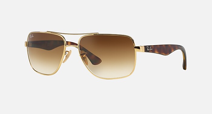 RB3483 Sunglasses in Arista Gold and Light Brown - RB3483 | Ray