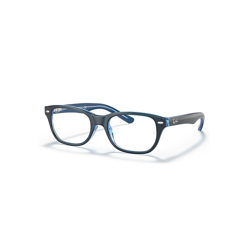 Ray-Ban Eyeglasses Kids  Optics Kids - Blue Frame Clear Lenses Polarized 48-16, RB1555