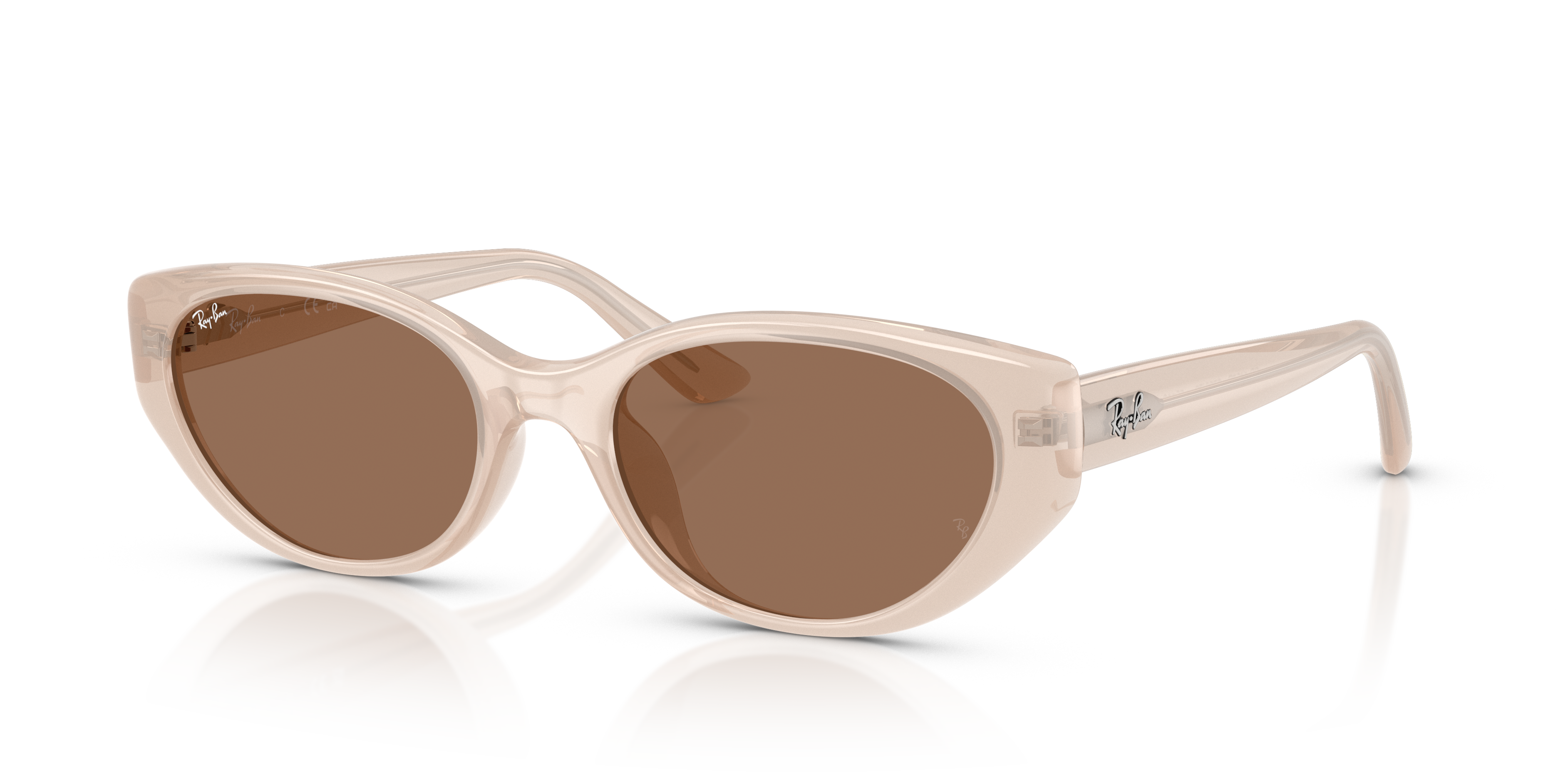 RB4457D BIO-BASED Sunglasses in Opal Beige and Dark Brown