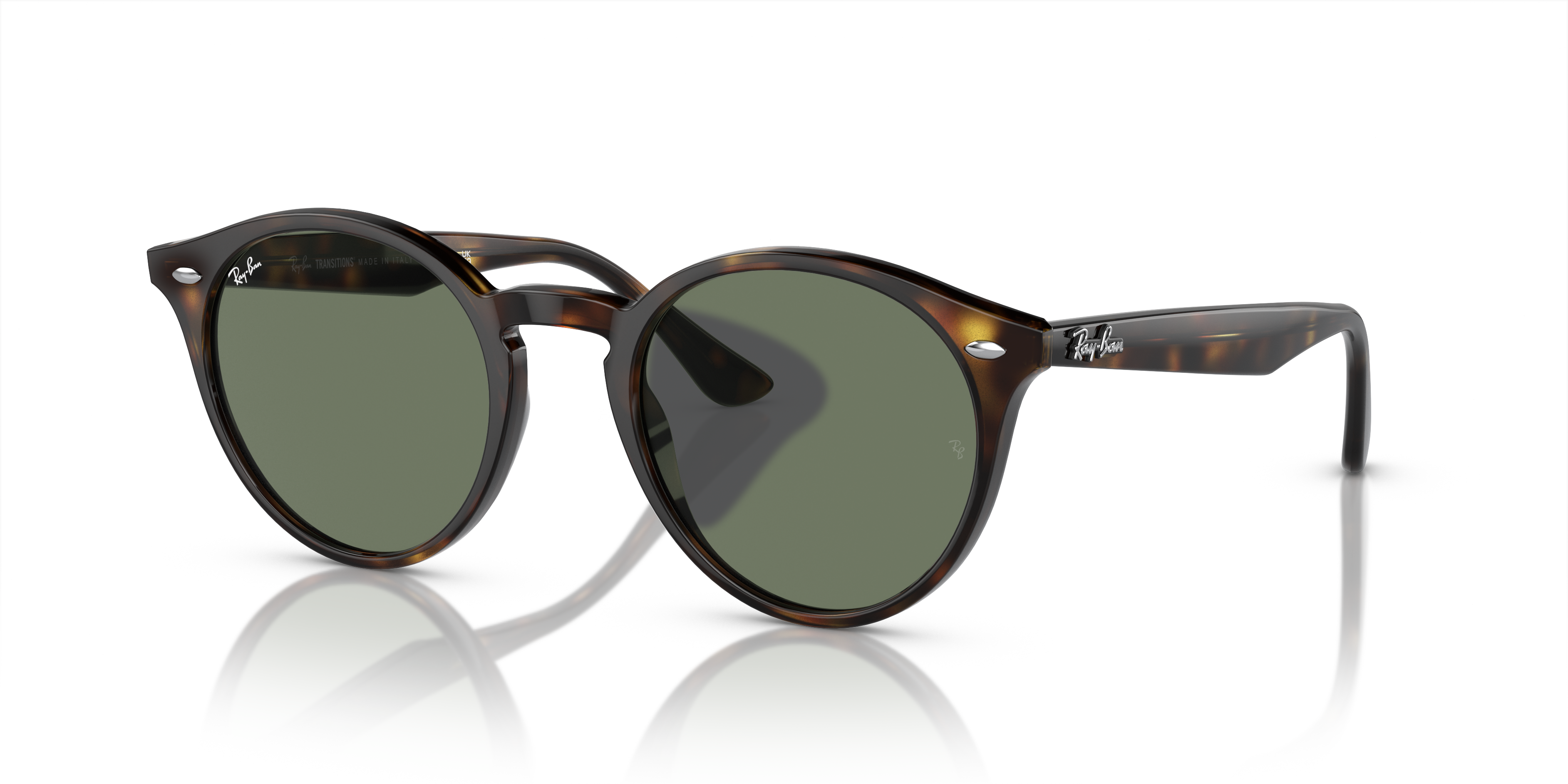RB2180 TRANSITIONS® Sunglasses in Light Havana and Clear/Green (51 RB2180 TRANSITIONS® Sunglasses in Light Havana and Clear/Green (51