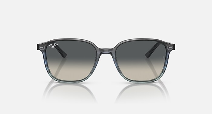 LEONARD Sunglasses in Striped Grey & Blue and Grey (55-18