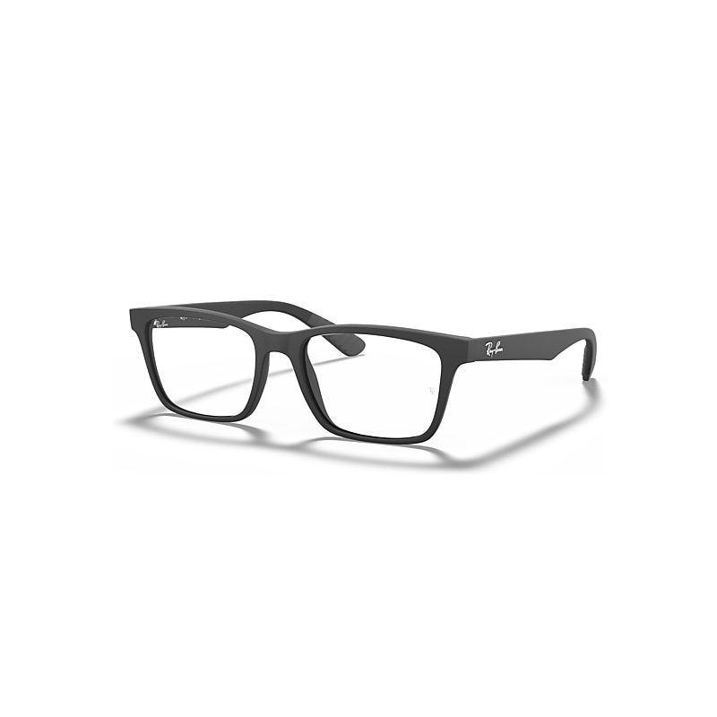 Ray-Ban Eyeglasses   Optics - Black Frame Clear Lenses Polarized 55-17, RB7025