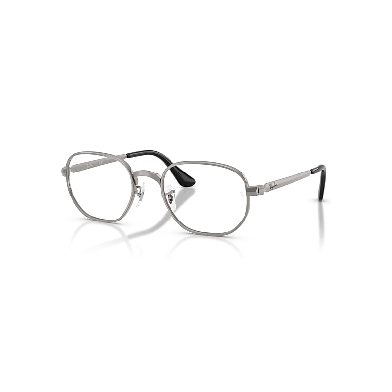 Ray-Ban Hexagonal Max Optics  Staalgrijs Montuur Transparant Glazen Gepolariseerd 52-21
