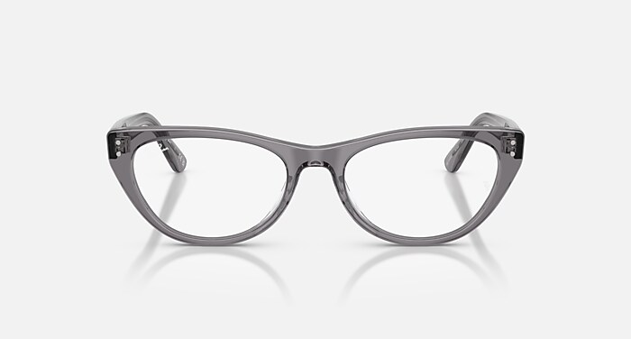 RB5449D OPTICS メガネ トランスペアレント グレー と クリア (54-18