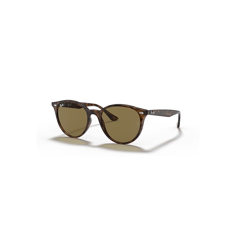Ray-Ban Round Frame Sunglasses - Brown Tortoise - Image 6