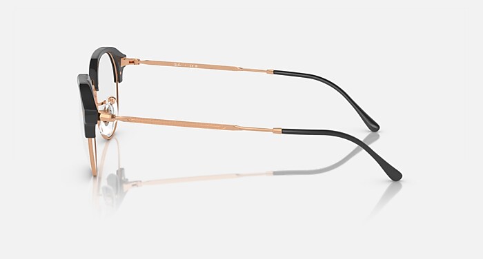 RB7229 OPTICS Eyeglasses with Dark Grey On Rose Gold and Clear (51