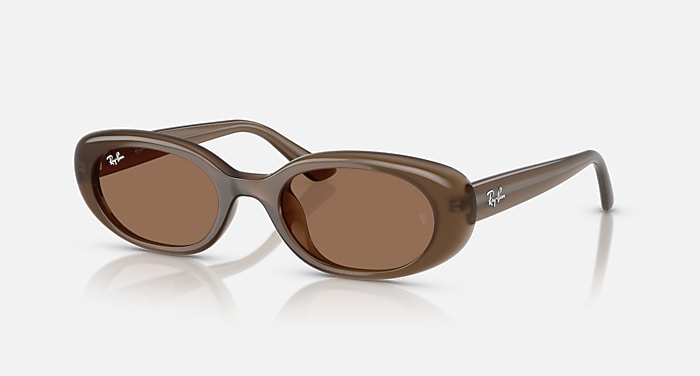 RB4441D BIO-BASED Sunglasses in Opal Brown and Dark Brown 