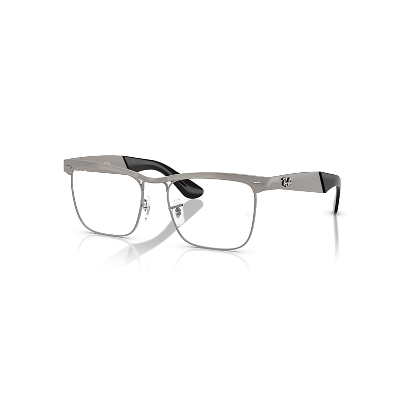 Ray-Ban Eyeglasses  Wayfarer Deluxe Optics - Sandblasted Gunmetal Frame Clear Lenses Polarized 53-18, RX3875V