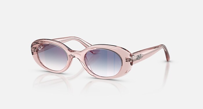 RB9141S KIDS Sunglasses in Transparent Pink and Clear Gradient