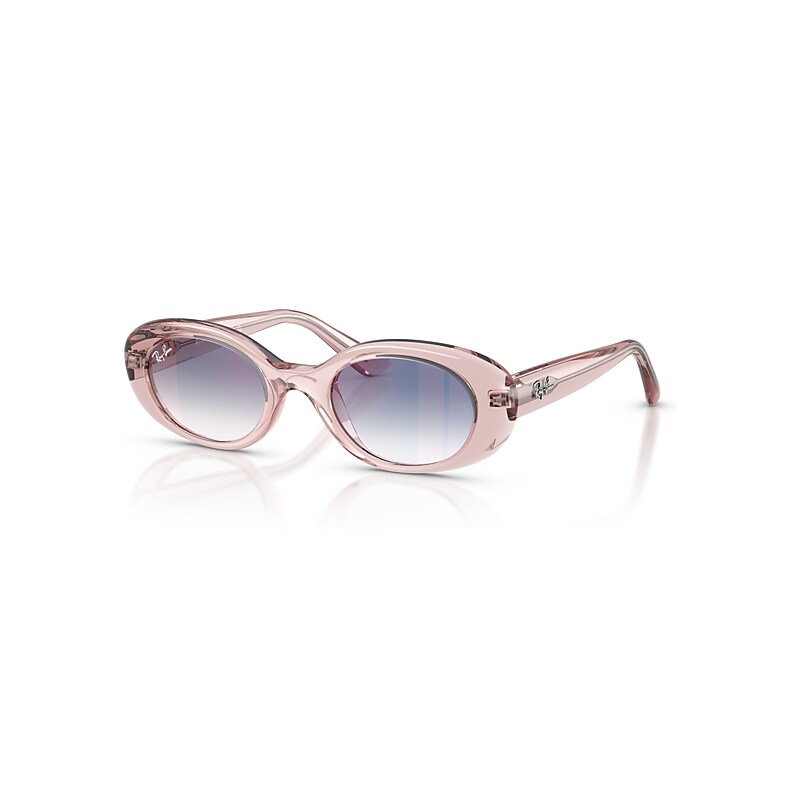 Ray-Ban Sunglasses Kids  Kids - Transparent Pink Frame Blue Lenses 45-20, RB9141S