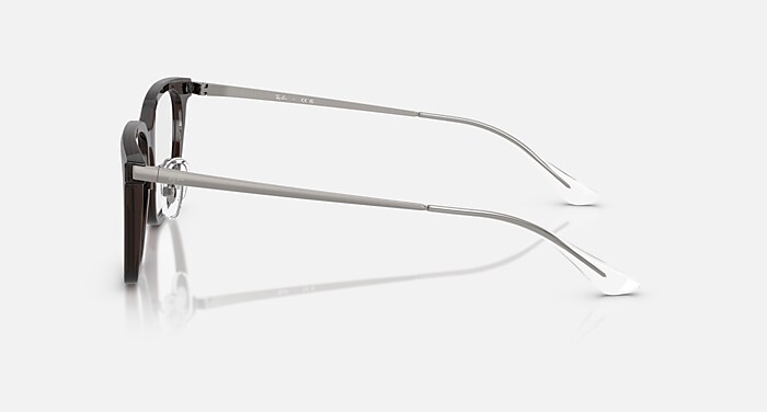 RB5442D OPTICS メガネ 透明ダークブラウン と クリア (52-18