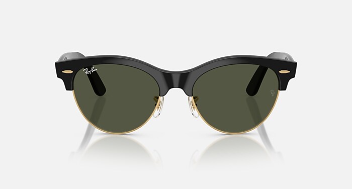 CLUBMASTER WAY Sunglasses in Black On Gold and Green - RB2341