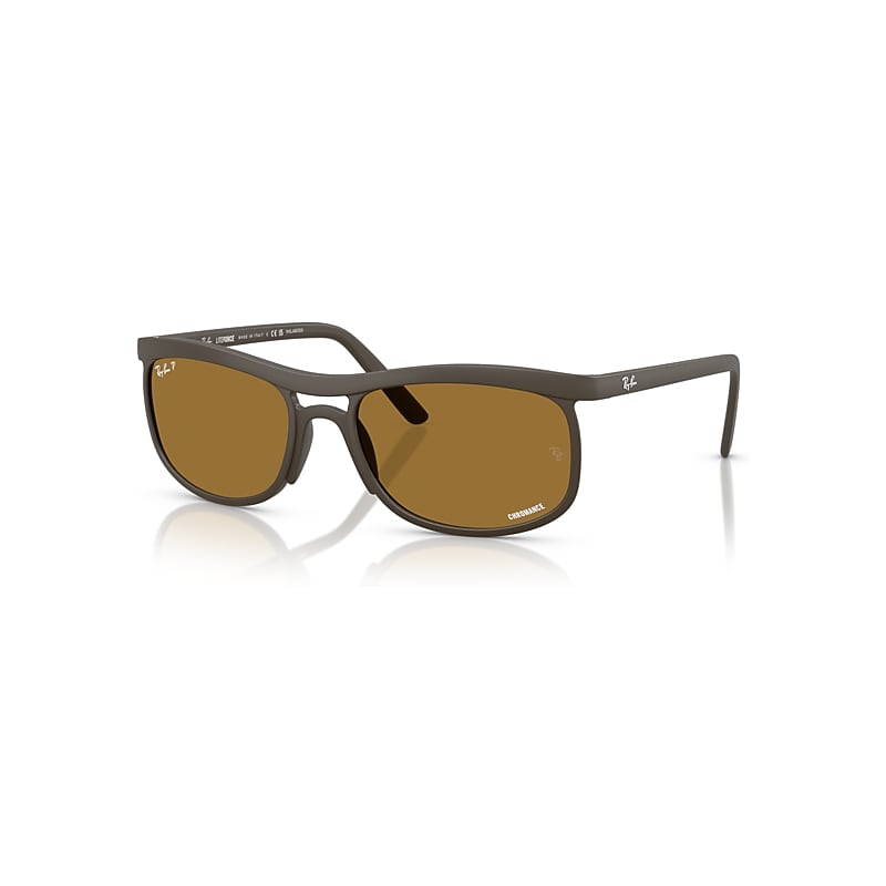Ray-Ban Sunglasses  Rb4452 Polarized+ Lenses Liteforce - Sand Brown Frame Brown Lenses Polarized 56-20, RB4452CH