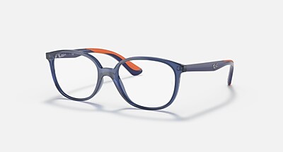 RB1598 OPTICS KIDS Eyeglasses with Transparent Blue Frame - RY1598