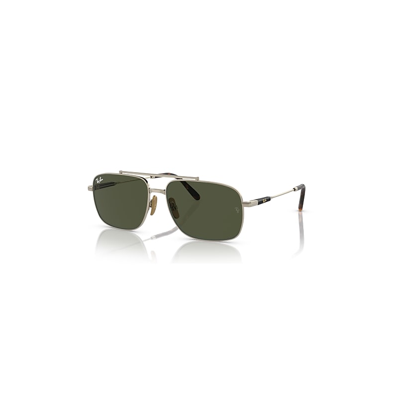 Ray-Ban RB8096 Unisex-Sonnenbrille Vollrand Quadratisch Titan-Gestell, gold - Image 5