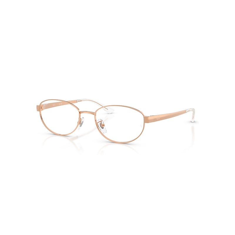Ray-Ban Eyeglasses  Rb3774d Optics - Rosegold Frame Clear Lenses Polarized 55-19, RB3774VD