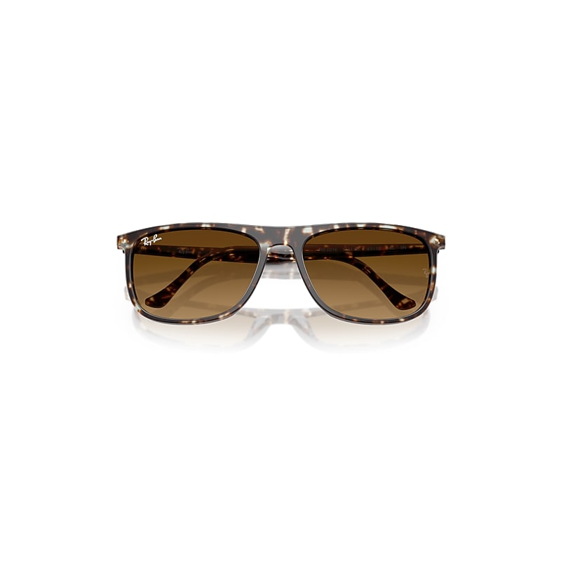 Ray-Ban Rb2216 Sunglasses Havana Yellow Turtle Frame Brown Lenses 58-18