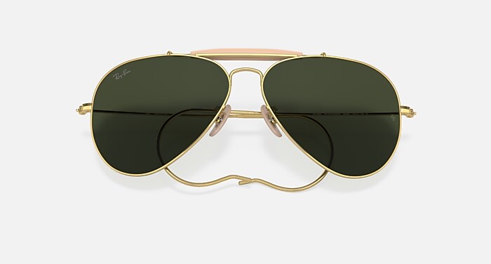 OUTDOORSMAN | AVIATION COLLECTION Sunglasses in Arista Gold and G