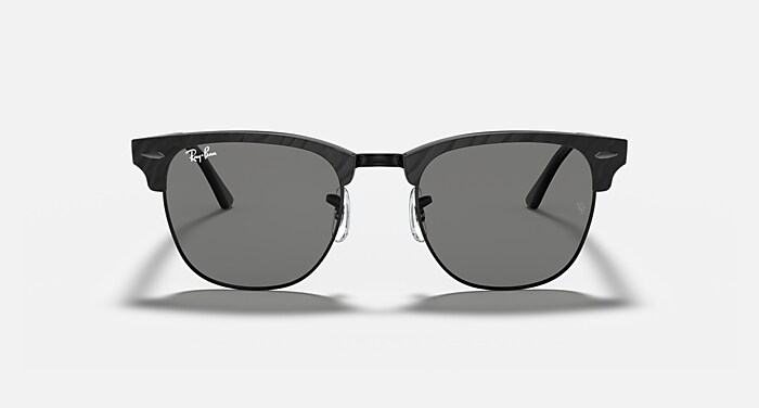 CLUBMASTER MARBLE Sunglasses in Black and Dark Grey - RB3016 | Ray