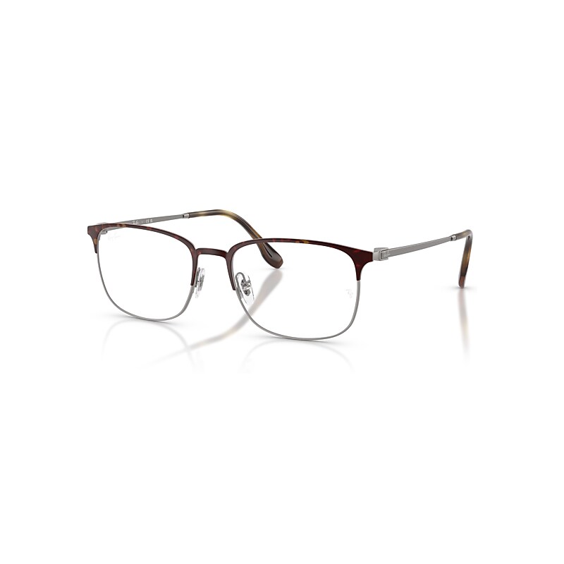 Ray-Ban Eyeglasses   Optics - Matte Gunmetal Frame Clear Lenses Polarized 56-18, RB6494