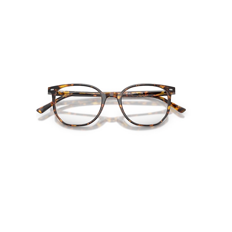 Ray-Ban Elliot Optics Optical Havana Brown Frame Transparent Lenses Polarized 48-19
