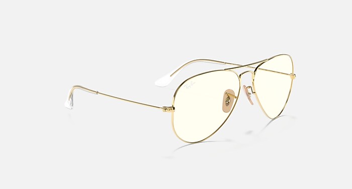 AVIATOR CLEAR EVOLVE エバーグラス アリスタゴールド と クリアグレー
