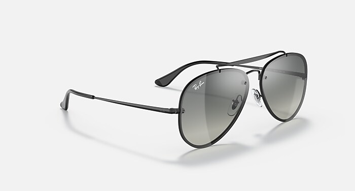 BLAZE AVIATOR Sunglasses in Black and Grey Gradient (61-13