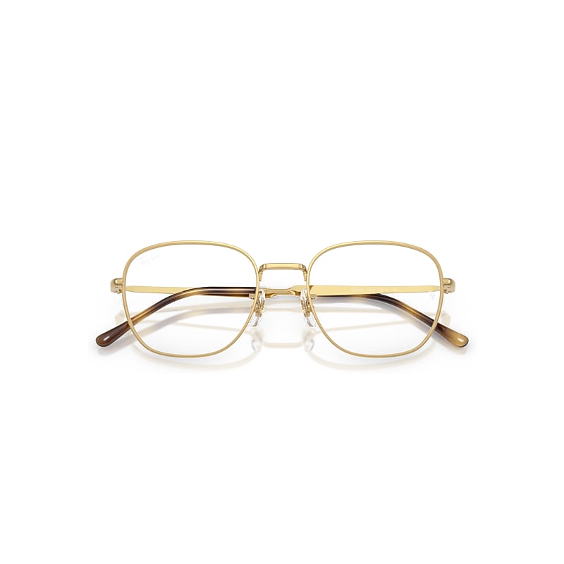 Ray-Ban Rb6534 Optics Optical Arista Gold Frame Clear Lenses Polarized 51-19