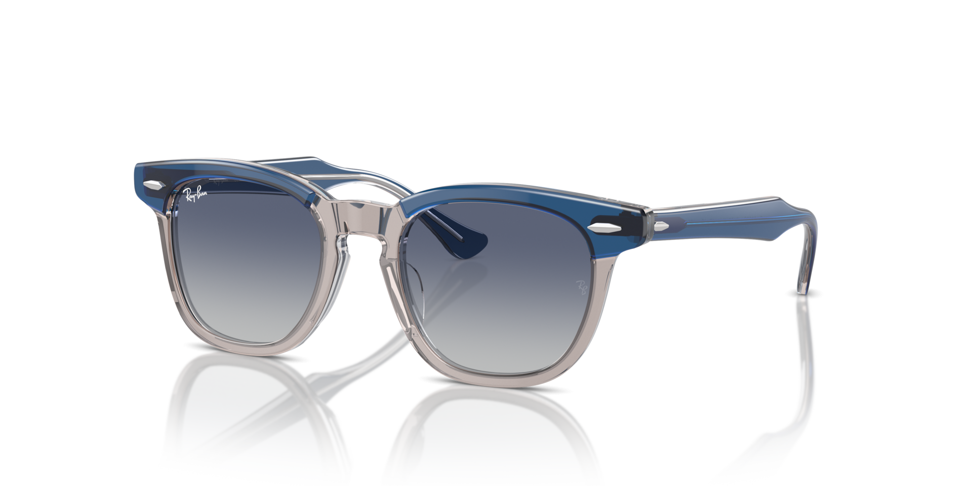 RB9098S KIDS Sunglasses in Top Dark Blue & Brown & Light Grey and
