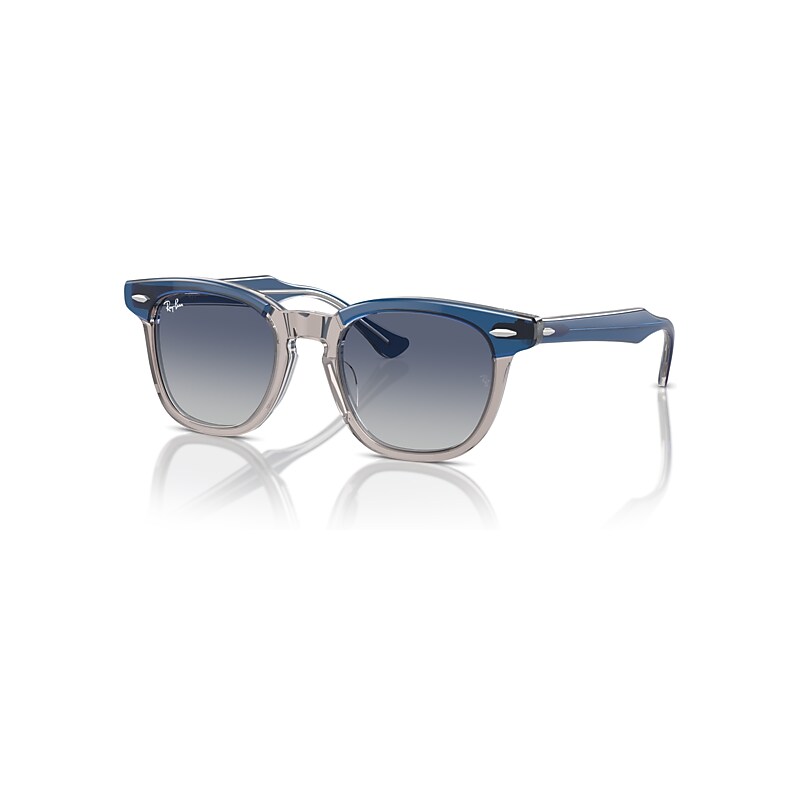 Ray-Ban Sunglasses Kids  Kids - Top Dark Blue & Brown & Light Grey Frame Grey Lenses 45-18, RB9098S