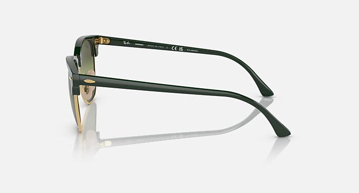 CLUBMASTER POLARIZED+ LENSES Polarized Sunglasses in Green On Gold