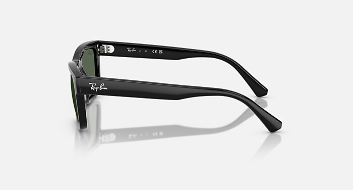 RB9196S KIDS BIO-BASED Sunglasses in Black and Dark Green (49-17