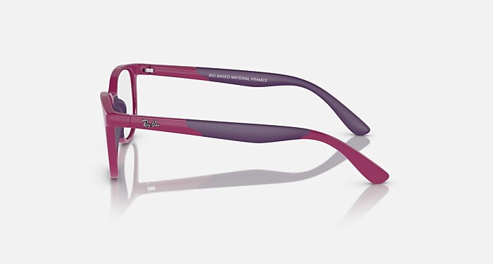 RB1622 OPTICS KIDS BIO-BASED Eyeglasses with Fuchsia and Clear (48