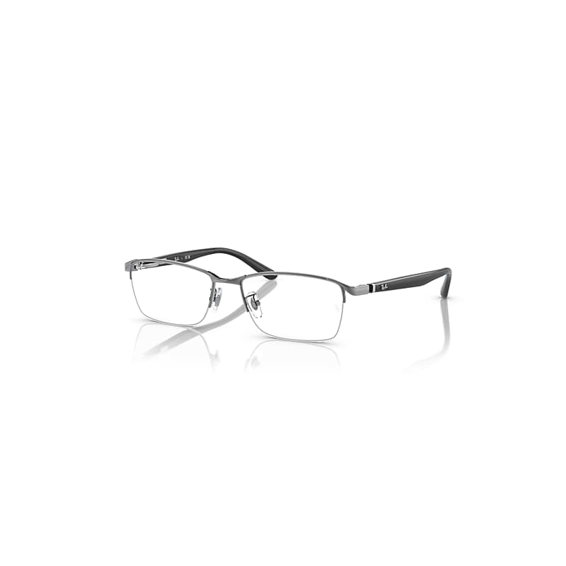Ray-Ban Eyeglasses Man Rb6501 Optics - Gunmetal Frame Clear Lenses Polarized 55-17