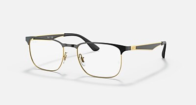 RB6363 OPTICS ポラライズド（偏光） メガネ ブラック と クリア (54