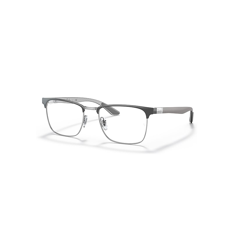 Ray-Ban Eyeglasses   Optics - Grey Frame Clear Lenses Polarized 54-19, RB8421