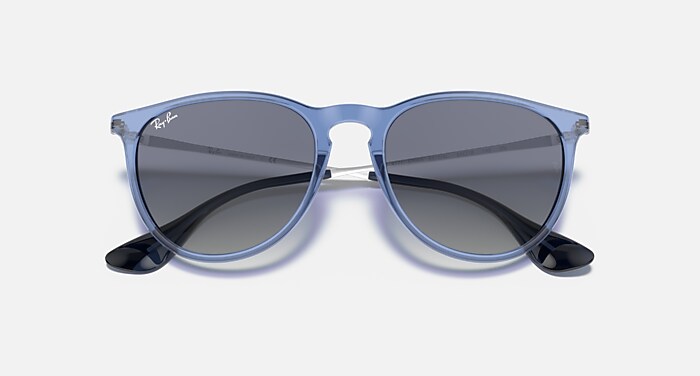 Ray-Ban Erika Color Mix in Polished Transparent Blue Ray-Ban 4171 Erika Blue Prescription Sunglasses - 50% Off Lenses main image 4