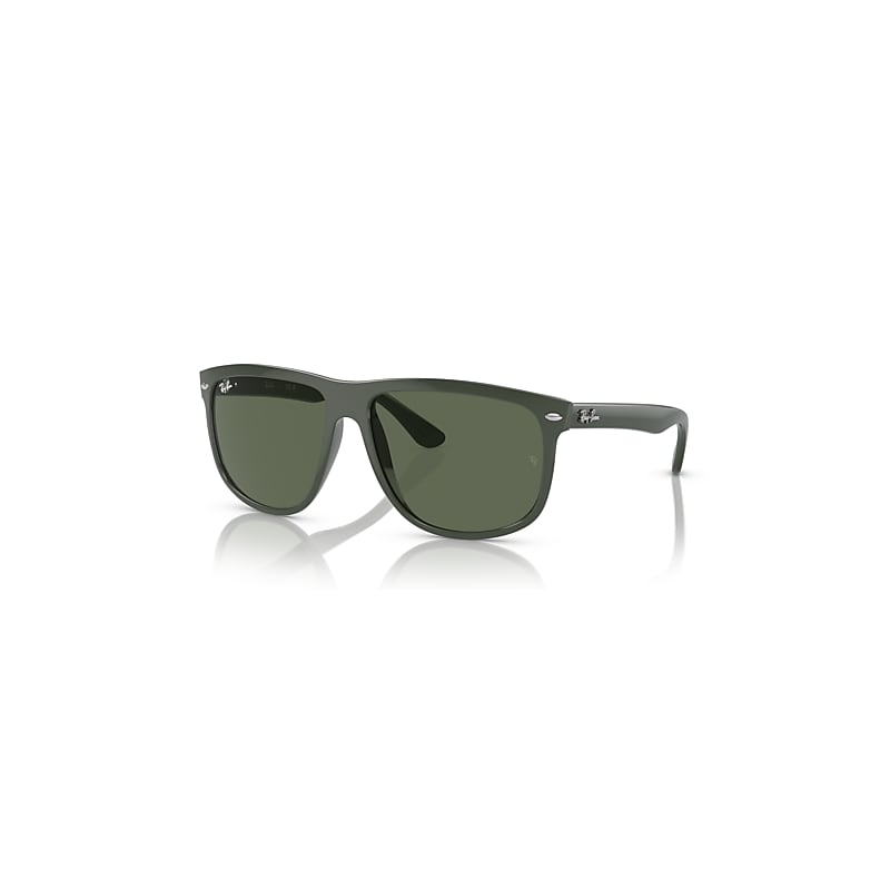 Ray-Ban Sunglasses Men's Boyfriend - Green Frame Green Lenses 60-15, RB4147