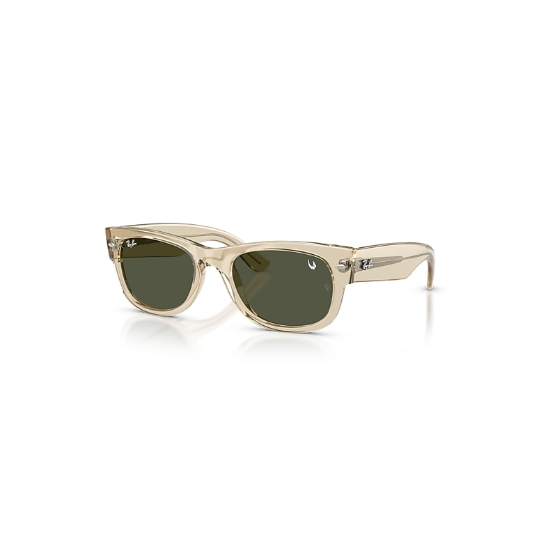 Ray - Ban Unisex Beige/Green Rb0832s Mega Wayfarer Ii 146031 Sunglasses Acetate Squared - Image 3