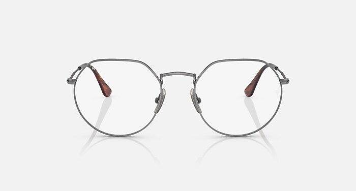 JACK TITANIUM OPTICS Eyeglasses with Gunmetal and Clear (49-20